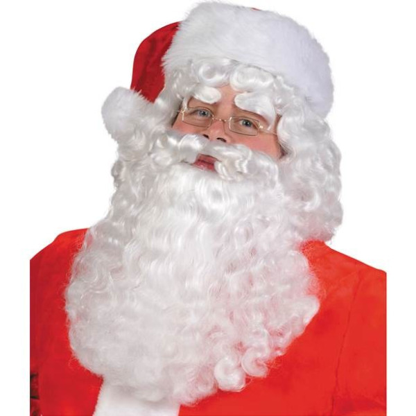 Set de peluca y barba disfraz de Papá Noel