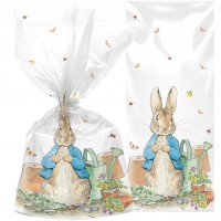 20 st Peter Rabbit presentpåsar 12,5 x 28,5cm