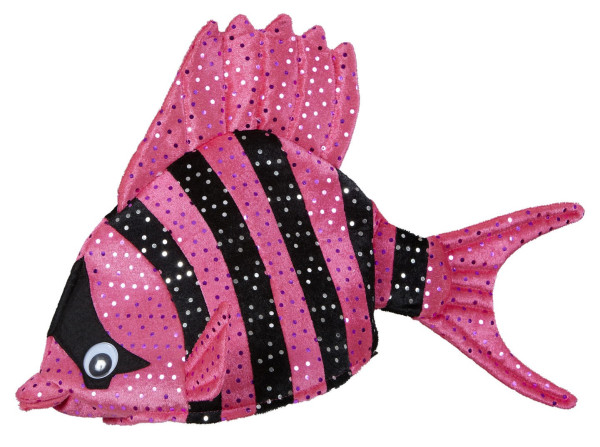 Zabawny różowy kapelusz w kształcie rybki 3