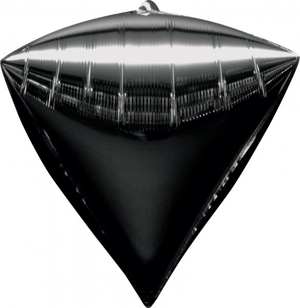 Diamondz Folienballon schwarz 38 x 43cm