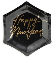 Widok: 6 papierowych talerzy Royal New Year 12,5 cm