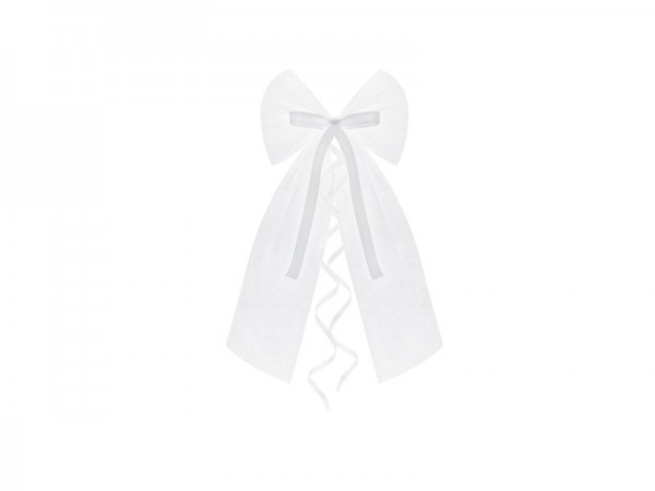 2 door bows satin and tulle Julia 18cm