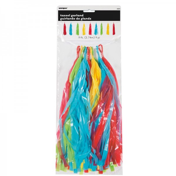 Catena pennant con nappine colorate Venezia 274 cm 2