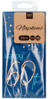 Preview: 60th birthday 10 napkins Elegant blue