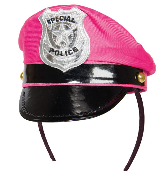Special Police Haarreif in Pink