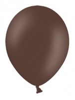Preview: 10 party star balloons chocolate brown 27cm