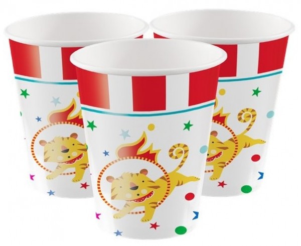 8 Circus Arena paper cups 266ml