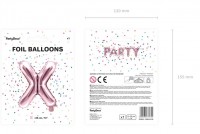 Aperçu: Ballon aluminium X or rose 35cm