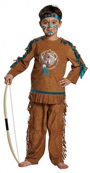Little Indian Foxtail Costume per bambini