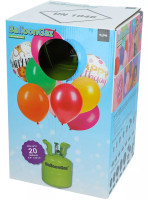 Voorvertoning: Wegwerp-heliumfles voor maximaal 20 ballonnen