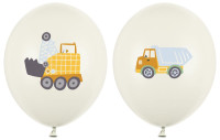 50 balonów „Twoja przygoda budowlana” 30 cm