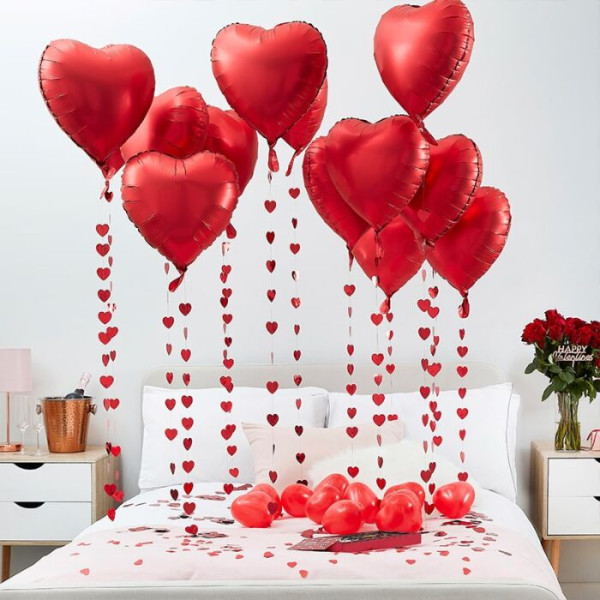 Romantiskt hjärta dekoration set