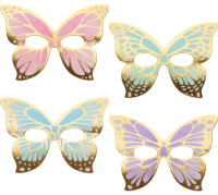 8 masques papillon en papier