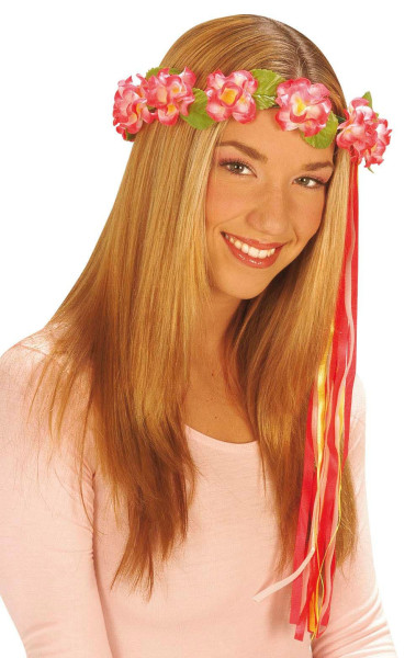 Süßer Blumenhaarkranz Mit Haarbändern