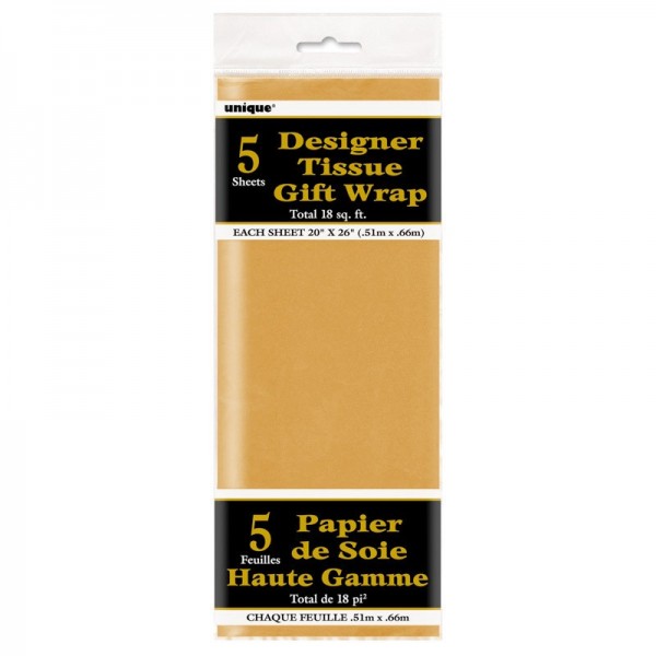 5 wrapping paper sections Celebration Gold 2