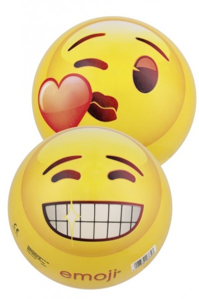 Emoji-bal grijnzend en verliefd 11cm