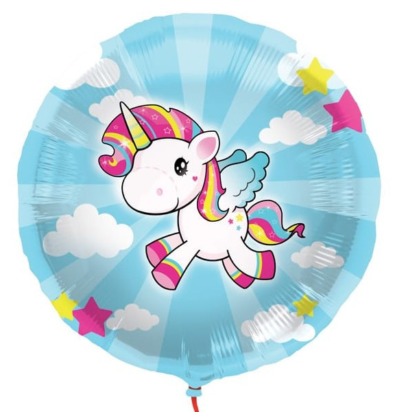 Unicorn Poppy Foil Balloon
