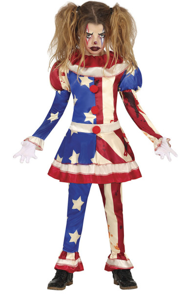 Costume da clown dell'orrore americano per ragazza