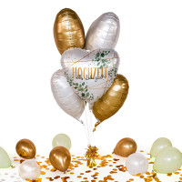 Vorschau: Heliumballon in der Box Hochzeit Eukalyptus