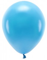 100 øko-pastelballoner azurblå 30 cm