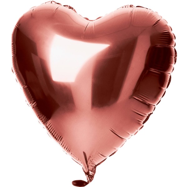 Balon foliowy serce brąz 45cm
