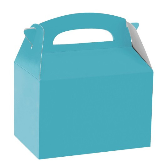Presentförpackning rektangulär ljusblå 15cm