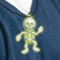 Preview: Necklace with a glowing skeleton