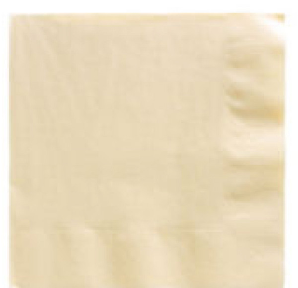 50 serviettes Mila vanille 33 x 33cm