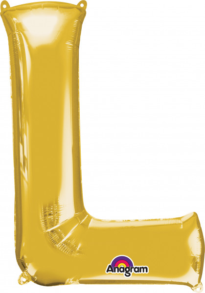 Buchstaben Folienballon L gold 81cm