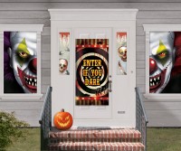 Set decorazioni porta Horror Clown 33 pezzi