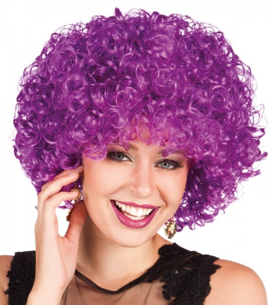 Purple curly wig Liliana