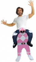 Pink Power Ranger piggyback costume