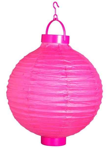 Lampion LED różowy 30cm