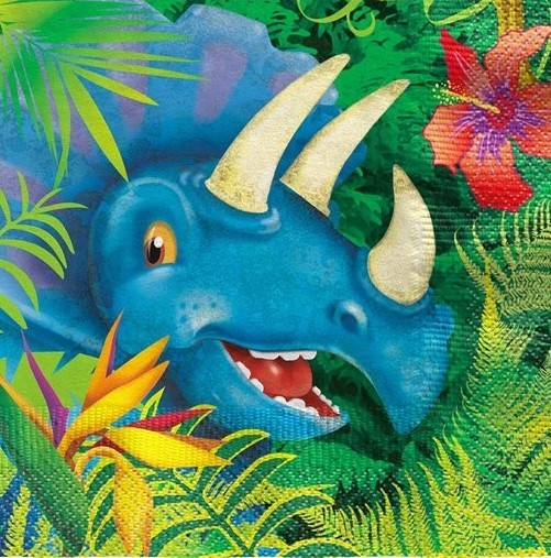 16 serwetek Dino Adventure 33 x 33 cm