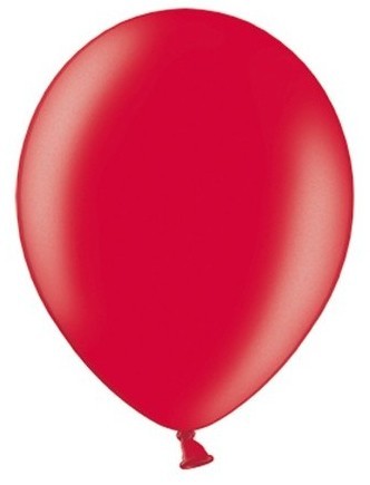 50 Partystar Luftballons metallic rot 23cm