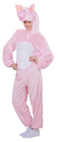 Preview: Plush pig unisex costume