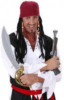 Parrucca pirata captain maschile con bandana