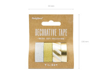 Preview: Gift tape mix metallic