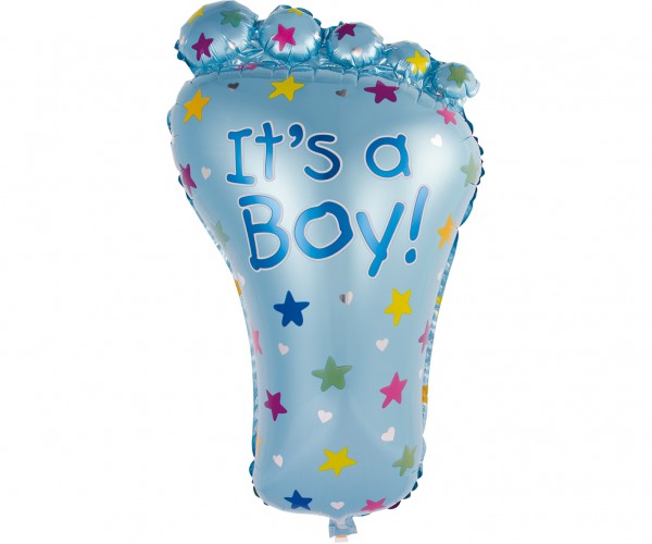 XL Baby shower foil balloon Its a boy blue 80cm