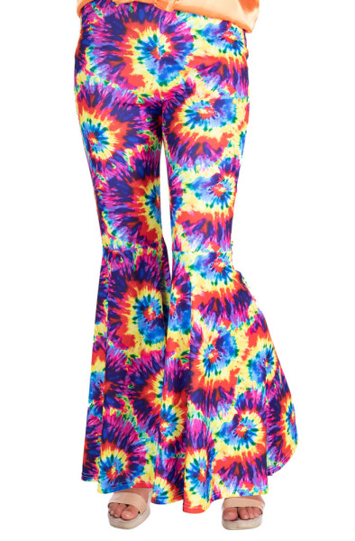 Pantalones campana batik hippie para mujer