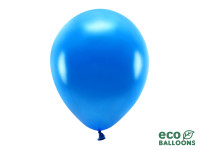 100 eco metallic balloons royal blue 30cm