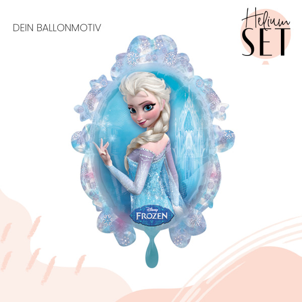 Disney Frozen Ballonbouquet-Set mit Heliumbehälter