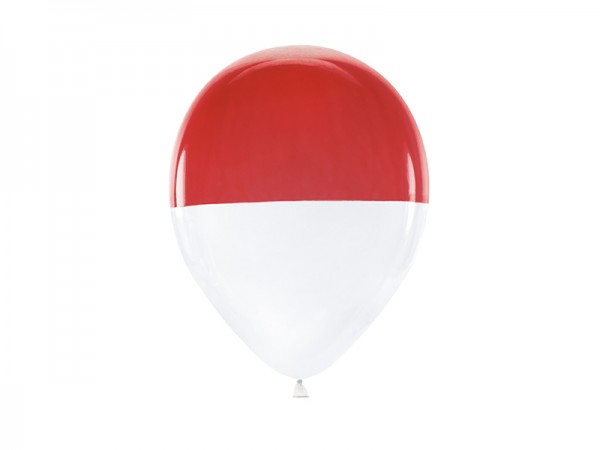 7 tvåfärgade ballonger Carnevale 30cm 2
