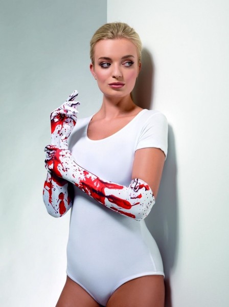 Blutige Mörder Handschuhe