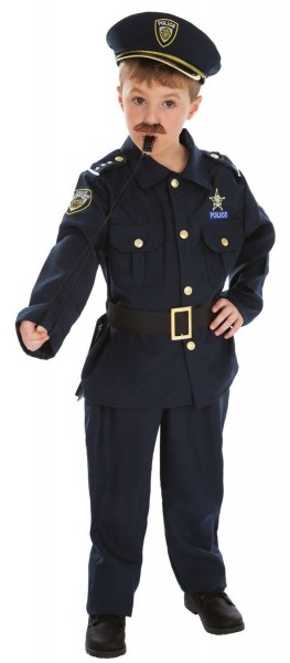 Pequeño disfraz de oficial de policía Nate