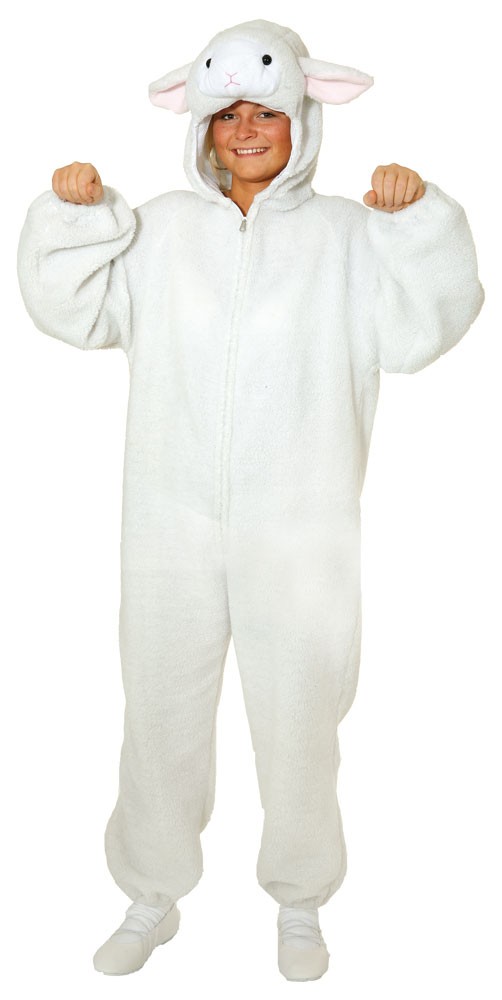 Plush Shawny sheep costume.