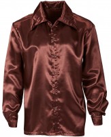 Oversigt: Klassisk Bruce disco shirt i brun