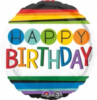 Foil balloon rainbow birthday party