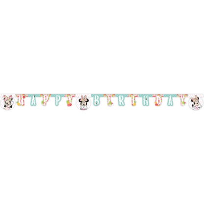 Tropical Minnie Mouse Happy Birthday garland
