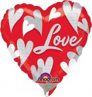 Oversigt: Crazy Love rod ballon 23cm